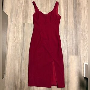 Lulu's Red Midi Dress